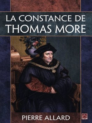 cover image of La constance de Thomas More